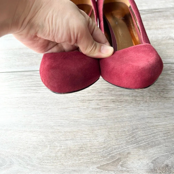 Charles David Burgundy Suede Leather  Pumps - Picture 5 of 15